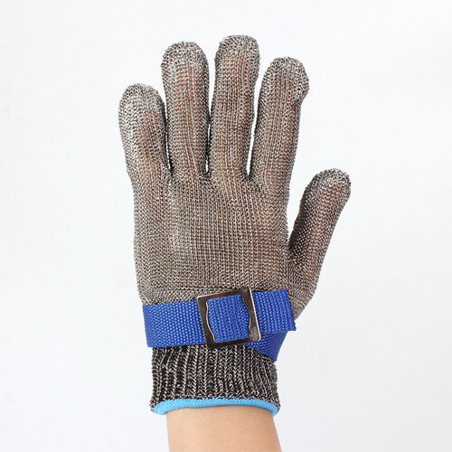 (Cut Resistant Work Gloves L) 2 Stk. schnittfeste Arbeitshandschuhe mit Edelstahldraht-Schutz