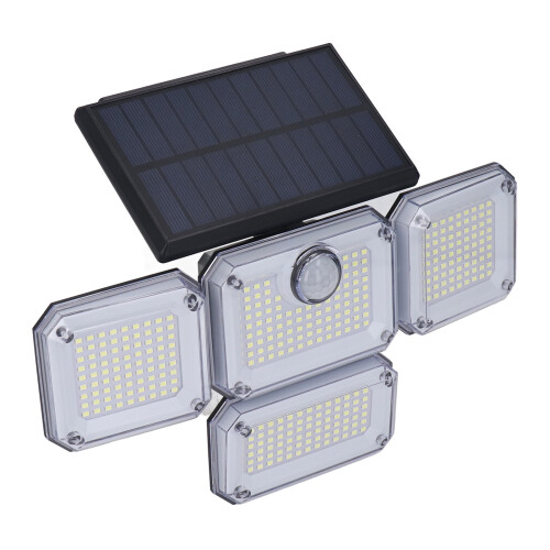 Solar-Straßenlaterne 4 drehbare Köpfe IP64 hitzebeständig 1