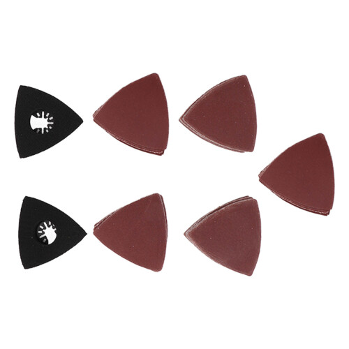80mm Dreieck-Schleifpapier-Set mit Auflage