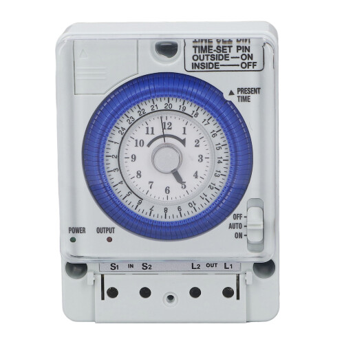 Mechanischer Timer Uhr Flammhemmend PC-Gehäuse 100-240V 1