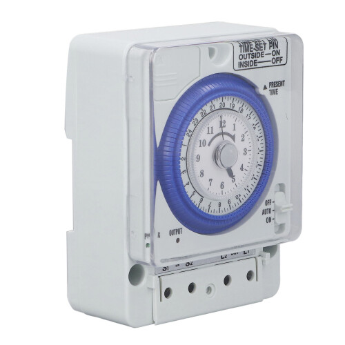 Mechanischer Timer Uhr Flammhemmend PC-Gehäuse 100-240V 2