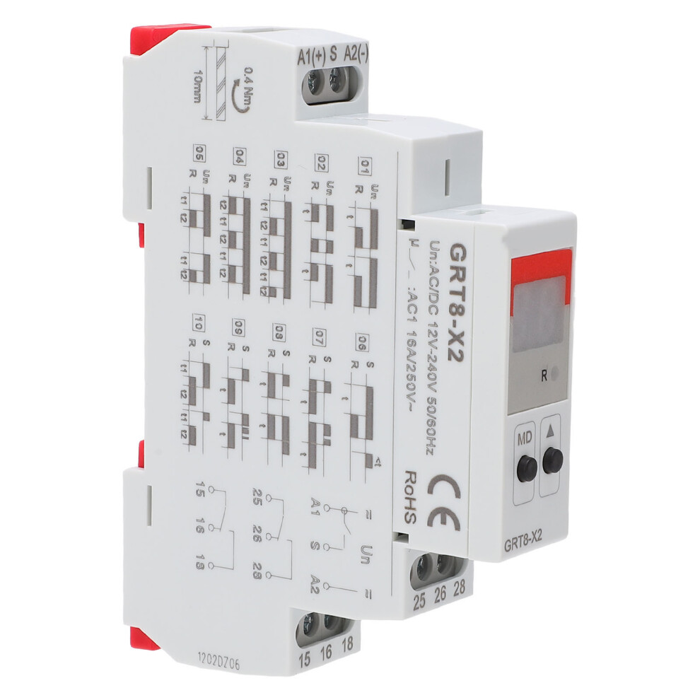 Time Relay Delay Timer Controller Adjustable Digital Ac Dc 12V-240V 323163106625