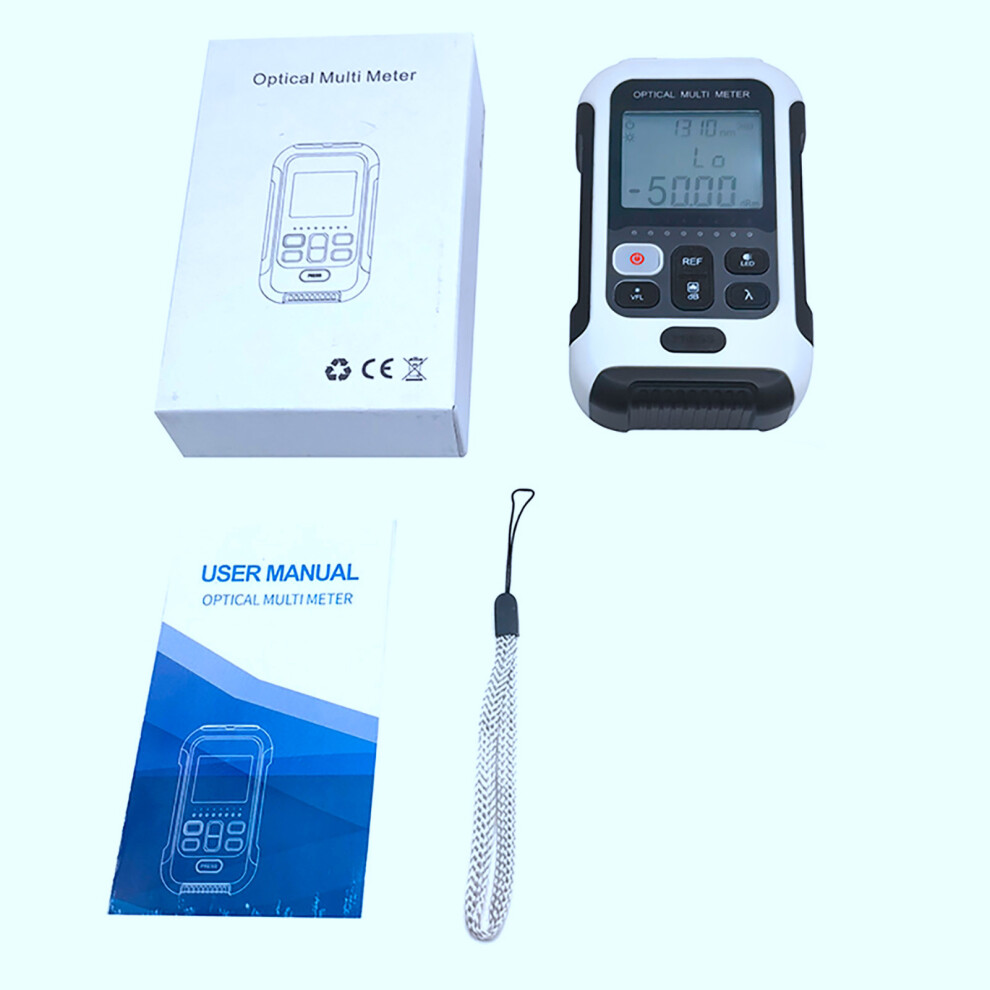 (Â50Â+26Dbm) Multifunctional Optical Power Meter White High Accuracy -50 To +26Dbm 323163099675