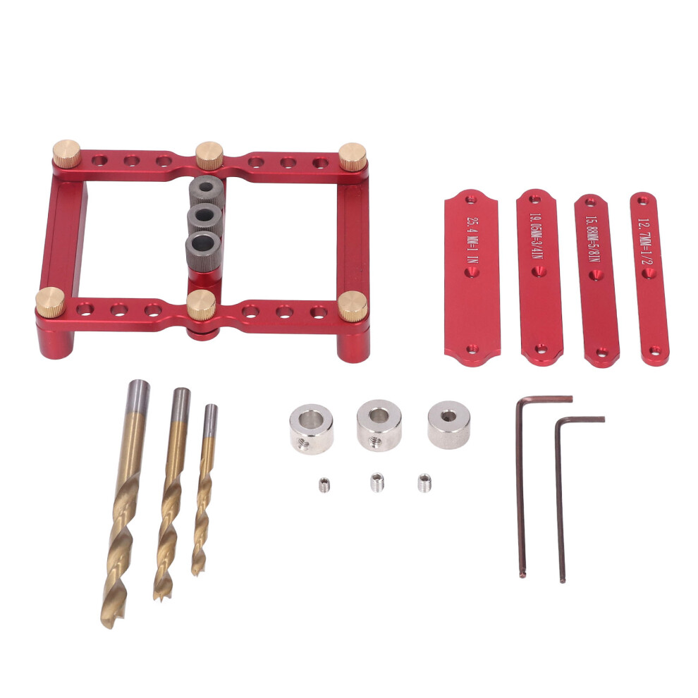 Woodworking Drill Locator Aluminum Alloy Dowel Punch Positioner 323163109183