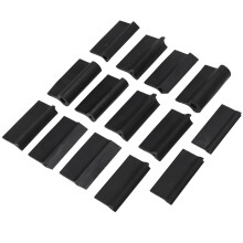 14-tlg. Konturschleifgriff, 3 Formen, Gummi, flexibel