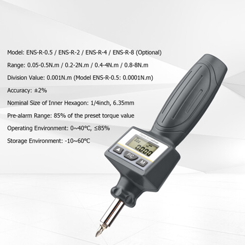 Digitaler Schraubendreher-Set LCD reversibel 10 Bits 1