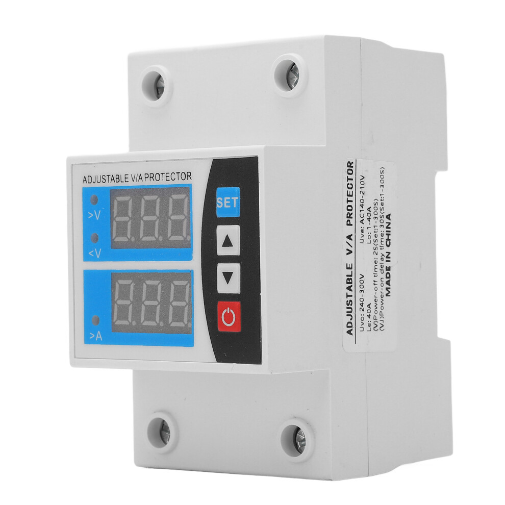 Over Under Voltage Protector 240V-300V 40A Digital Display 323163099880