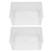 2Pcs Water Sink Basin Tank Transparent ABS Large Capacity Lab Set