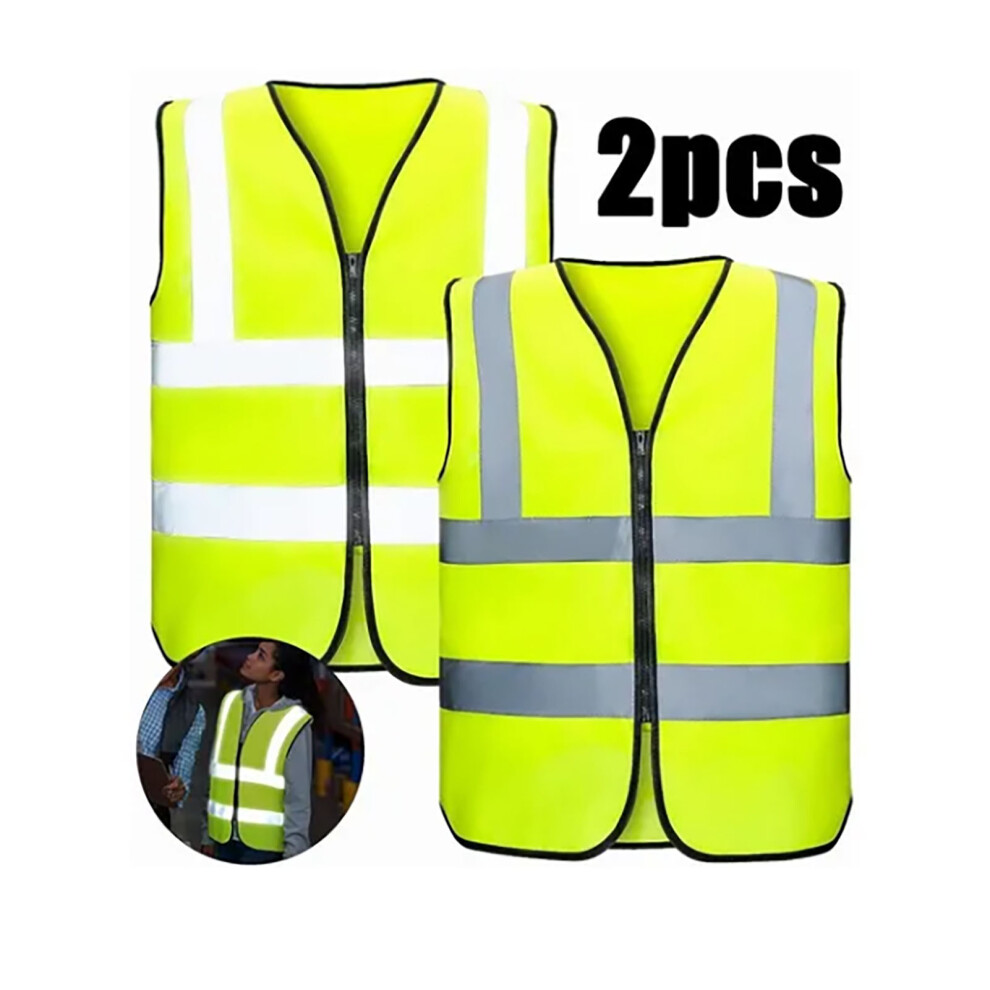 2 Pcs Reflective Safety Vest 360 Degree High Visibility Workwear-image-OPC-PM55R8N-NEW