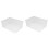 2 Stk Transparente ABS-Wasserbecken Labor-Set Groß 2