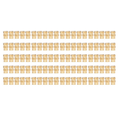 (M5x10x7) 100PCS Brass Insert M4x8x6 Wear Resistant for 3D Printer