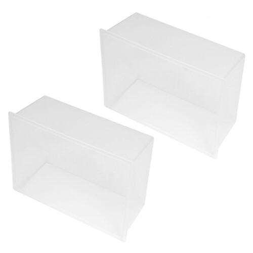 2 Stk Transparente ABS-Wasserbecken Labor-Set Groß 2