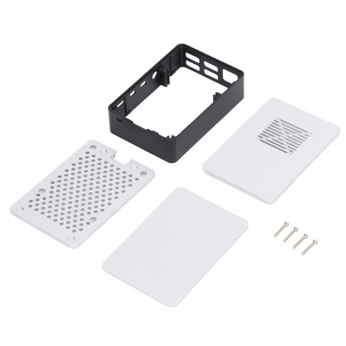 Schutzgehäuse Raspberry Pi 4B abnehmbar ABS-Aluminium