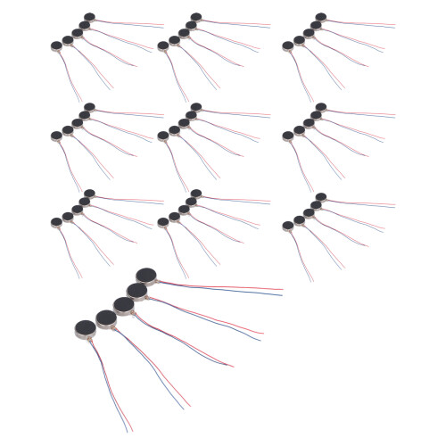 50Pcs Vibrating Motors 12mm3.4mm 3V Low Noise Mini DC Flat Button