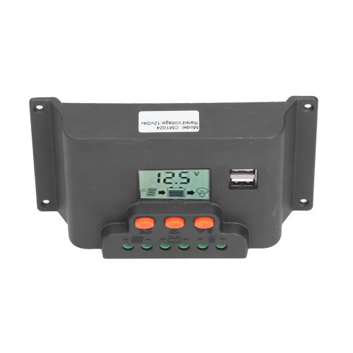 (20A) Solar Controller LCD 12/24V Auto USB Dual Port PWM 30A