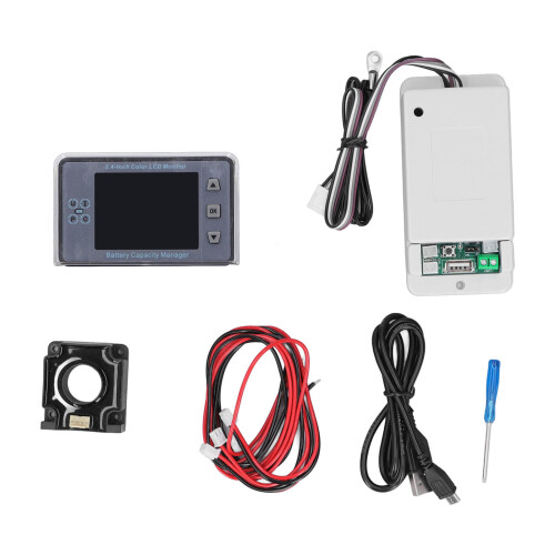 (100A) Drahtloser Batteriemonitor 2,4 Zoll LCD 500V 100A