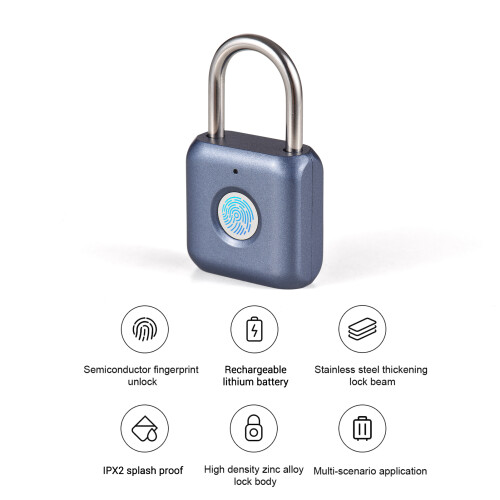 Mini-Fingerabdruck-Schloss USB-Akku 20 Finger
