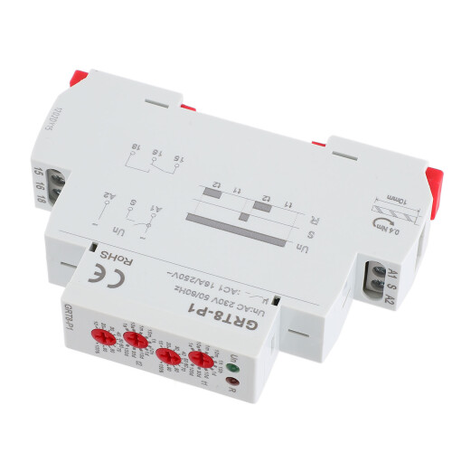 Elektronisches Zeitschaltrelais AC230V DIN-Schiene LED 2