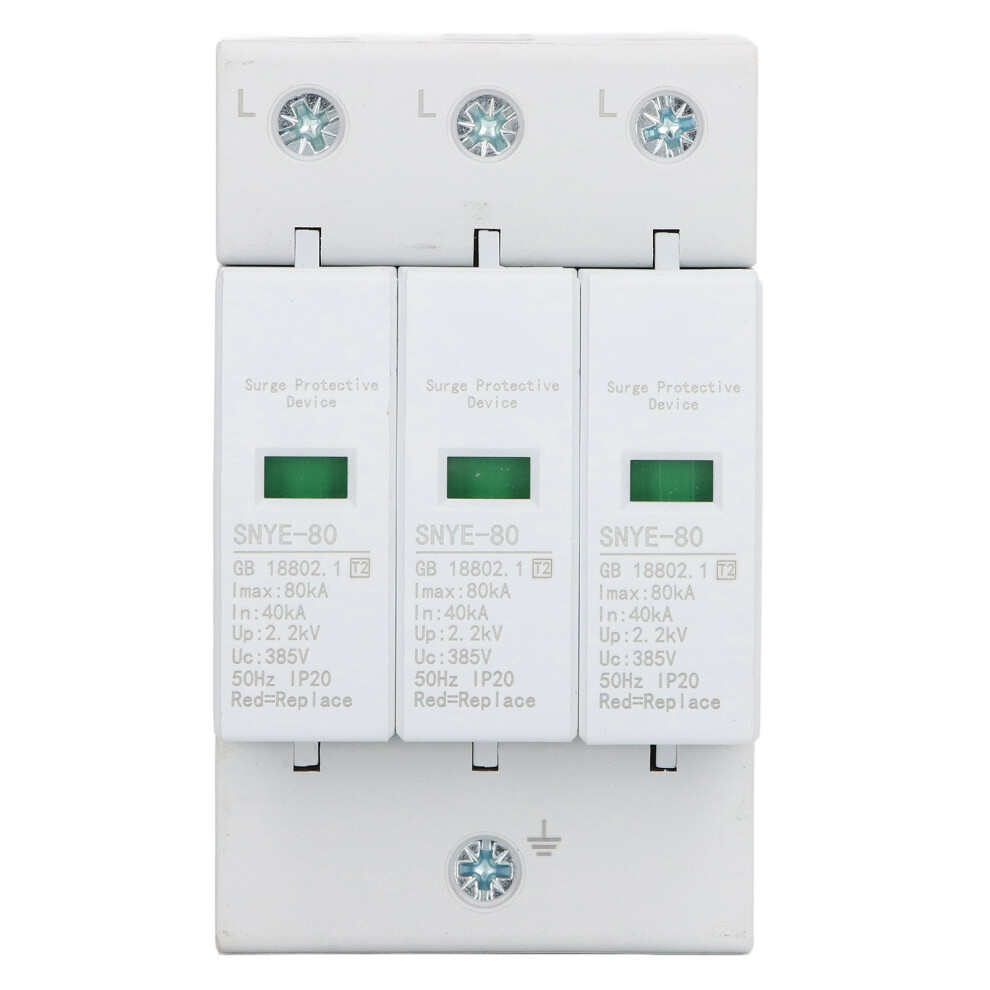 (3P 385V) Surge Protector 80Ka 3P 385V Quick Response Fault Indication 323163100371