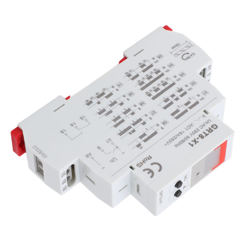 Digital Time Relay Flame Retardant Delay Timer with Red Indicator AC 2