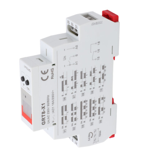 Digital Time Relay Flame Retardant Delay Timer with Red Indicator AC 1