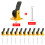 50pcs Plastic Tile Spacers Wall Floor Leveling Tools 2
