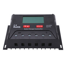 Solarladeregler PWM 30A 12V/24V LED USB