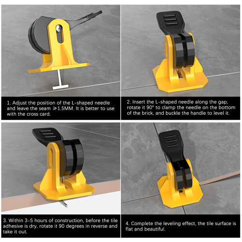 50pcs Plastic Tile Spacers Wall Floor Leveling Tools 2