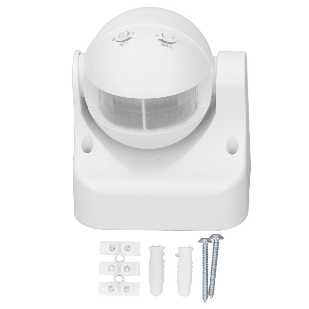 (Black) Motion Sensor Switch Waterproof Pir Infrared Ac110-240V White 323163107295
