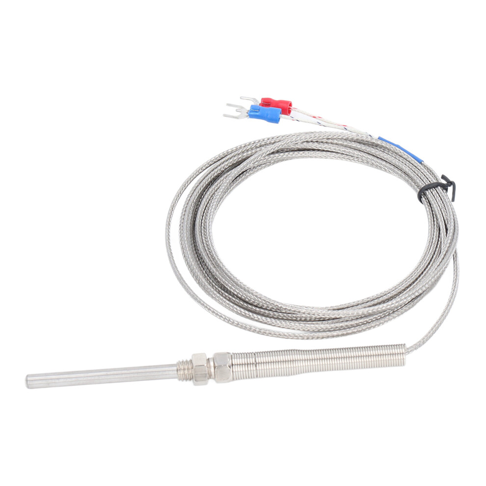 (3 Meter) BERM K Type Thermocouple Sensor Shielded 50mm Probe 3M Cable