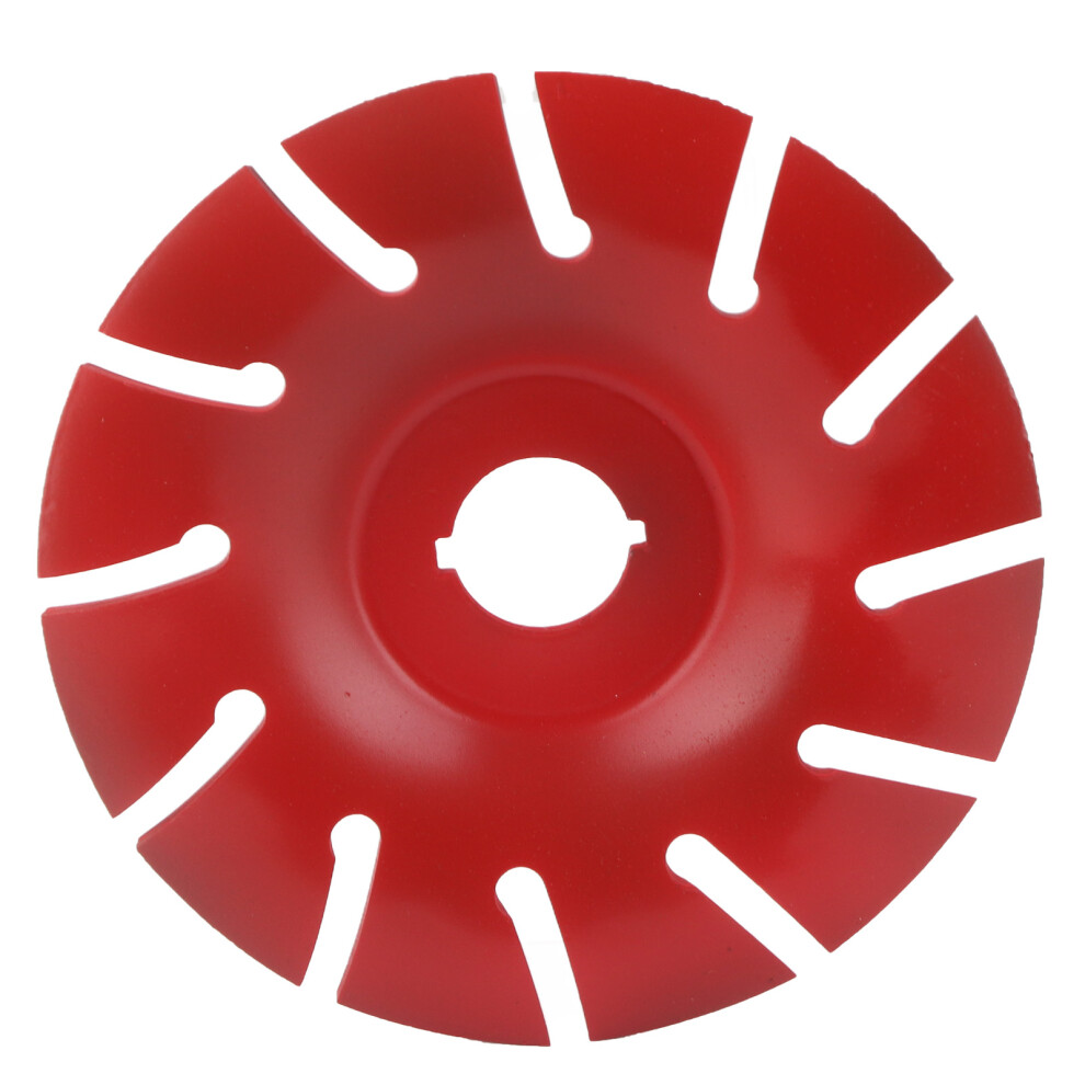 (Red) Wood Carving Disc 125Mm Stainless Steel 12T For Angle Grinder Red 323163105239