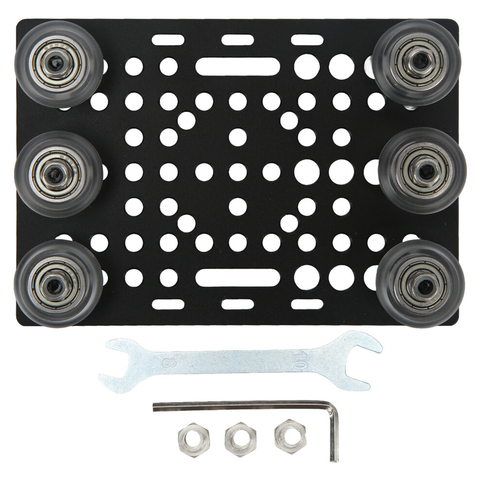 (Transparent Pulley) Gantry Plate Aluminum Black Anodized 3D Printer Board Pulley 0.8-3.1In 323163110127