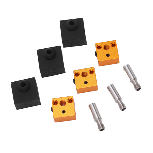 3x 3D-Drucker Silikonsockel Aluminium Heizblock MK7 MK8 2