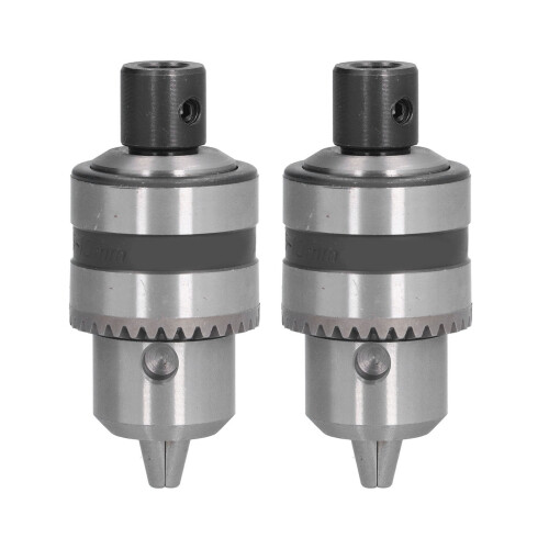 2x Schwerlast-Bohrfutter 3 Backen 1/2 Zoll 1,5-10mm Alu 1