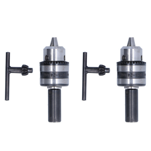 2x Bohrfutter-Schlüssel 3 Backen 1/2 Zoll 1-10mm 1