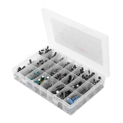 630Stk Aluminium-Elektrolytkondensator Set 0.1uF-1000uF 2