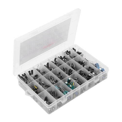630Stk Aluminium-Elektrolytkondensator Set 0.1uF-1000uF 1