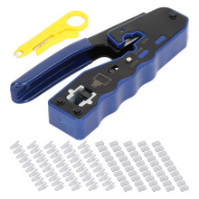 RJ45 Crimping Tool Set Wire Crimper 50pcs RJ Connector Kit