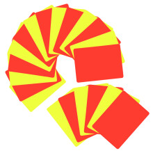 24 Fußball Rot Und Gelb Karten Schiedsrichter Set Für Spiele