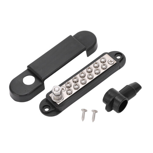Black Nickel Brass Bus Bar Low Resistance Terminal Block
