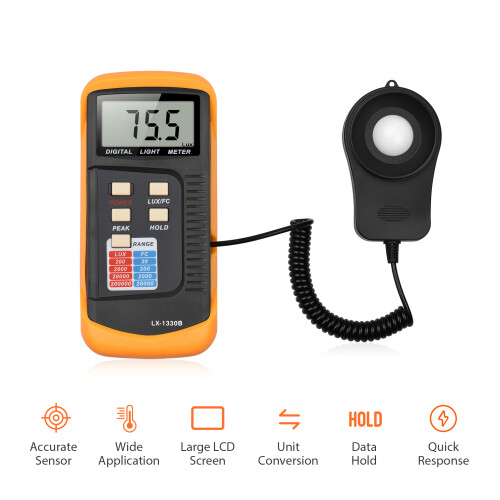 Digitaler Luxmeter 200-200.000 Lux LCD Handheld 2
