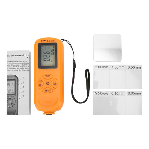 (Orange) Lackdicken-Messgerät 3 Einheiten µm mm mils