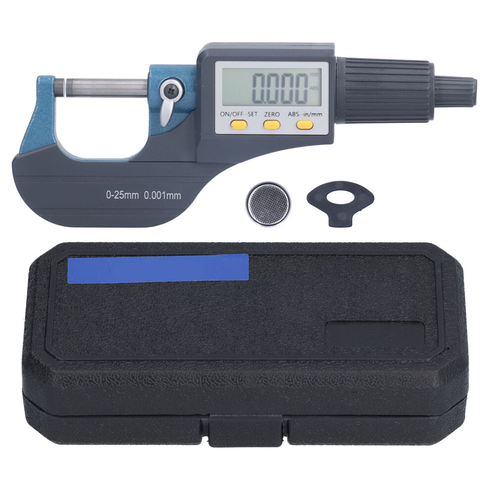 Digital Micrometer 0.001Mm Resolution 0-25Mm Thickness Tool 323163151977