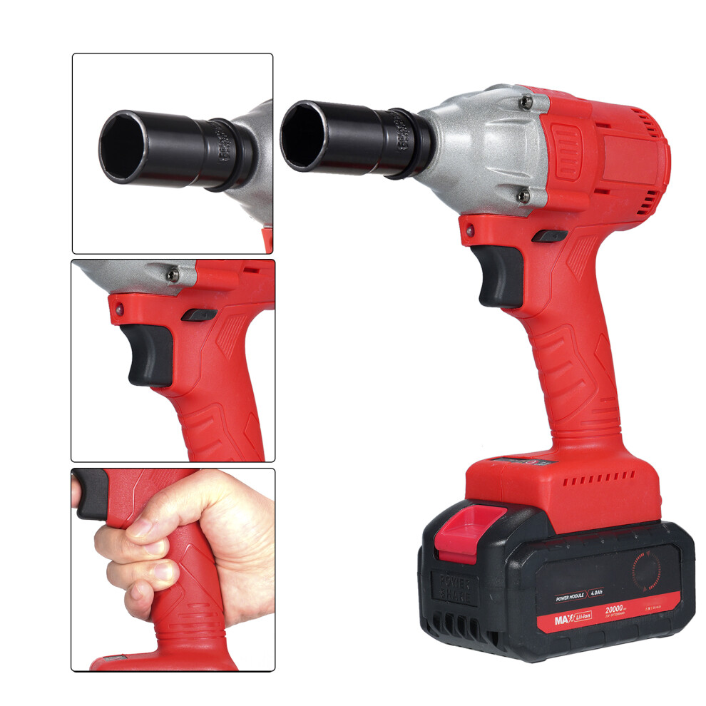 21V Cordless Brushless Impact Wrench 1/2In 320N.m 1980W 4.0Ah Battery 323163103921
