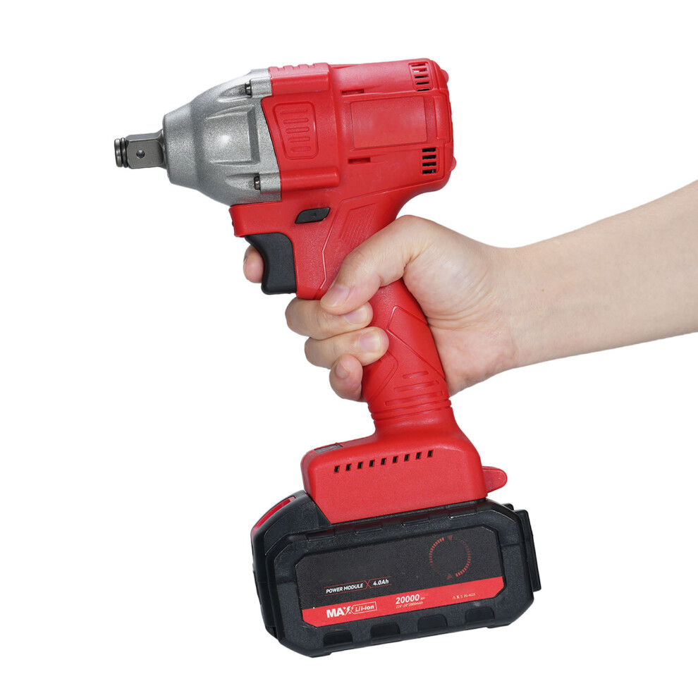21V Cordless Brushless Impact Wrench 1/2In 320N.m 1980W 4.0Ah Battery 323163103945