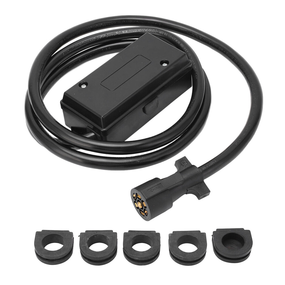 7 Way 8 Feet Trailer Cord 7 Pin Wiring Harness With Junction Box 323163106137