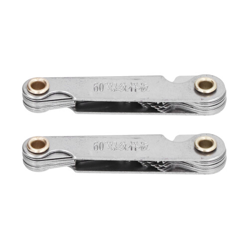 2x 60 Metrisches Gewindelehrenwerkzeug 1