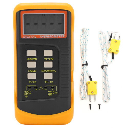 DT6802 Digital-Temperaturmesser mit 2 Kanälen