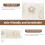 Hochzeitsstrumpfband Strumpfbänder Beige 2er Set 10