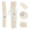 Hochzeitsstrumpfband Strumpfbänder Beige 2er Set 7